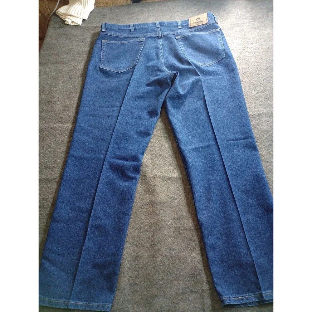Wrangler Regular Fit Mens Jeans 38x29 Blue Denim Western Classic 85900DW Medium